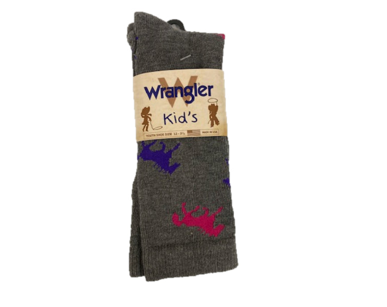 le bos Wrangler Grey Girls Socks 09406-G-GRY