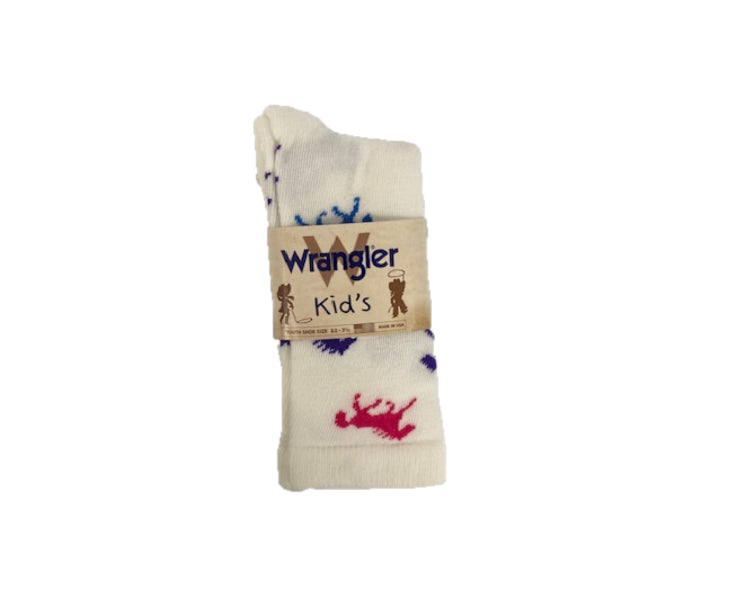 le bos Wrangler White Socks for Girls 09406-G-WHT