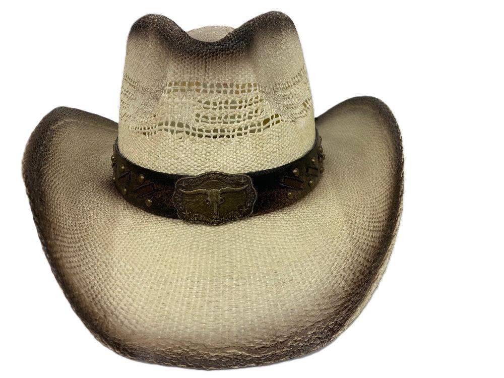 le bos Lebo's 2 Tone Leather Band Men's Straw Fashion Western Hat ZA245 le bos Lebo's 2 Tone Leather Band Men's Straw Fashion Western Hat ZA245