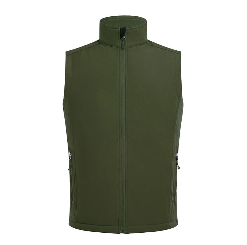 le bos Lee Hanton International Olive Core Shell Men's Vest MV154-OLIVE
