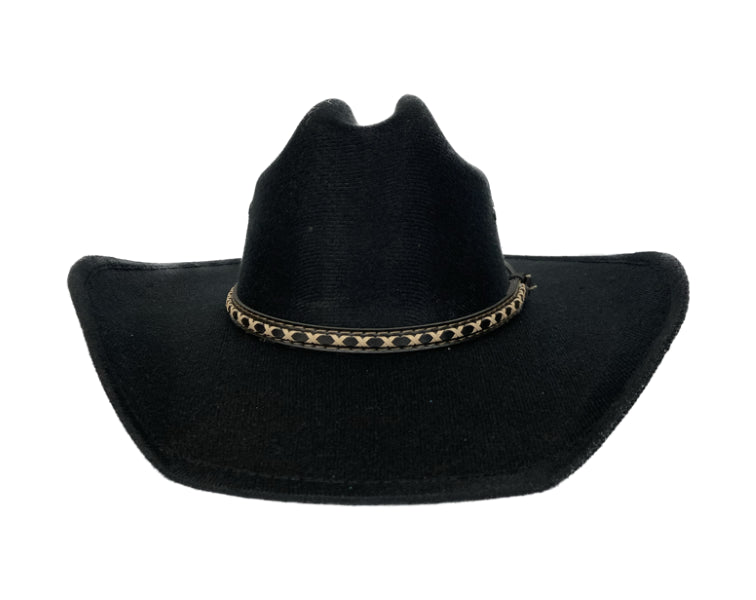 le bos Lonestar Hats Black Children's Dude Western Hat with Bound Edge 19WLKLB