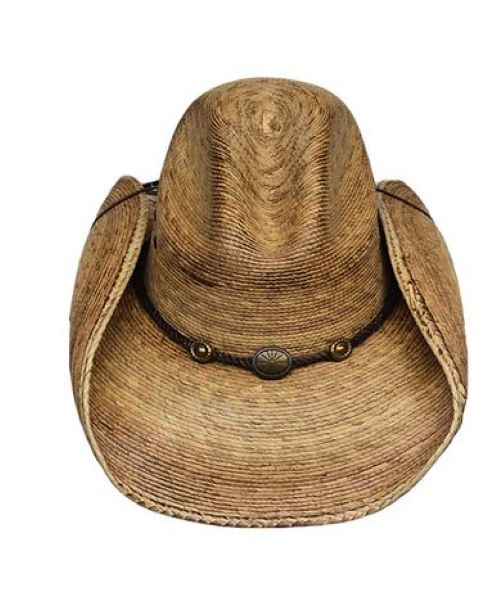 le bos Lonestar Hats Tan Hansford Palm Mens Hat with Elastic LSRV3