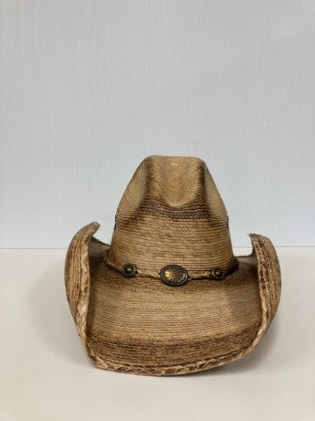 le bos Lonestar Hats Tan Woodson Palm Childrens Hat with Elastic LSRNKV3