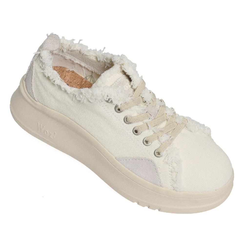 Le Bos Megan Ivory Lofty Women's Canvas Platform Sneakers MEGAN-LOFTT-IVO