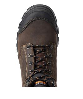 Le Bos Men's Ariat Dark Brown Treadfast 6 Inch Waterproof Steel Toe Work Boot 10034673