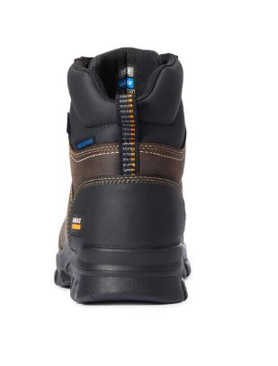 Le Bos Men's Ariat Dark Brown Treadfast 6 Inch Waterproof Steel Toe Work Boot 10034673