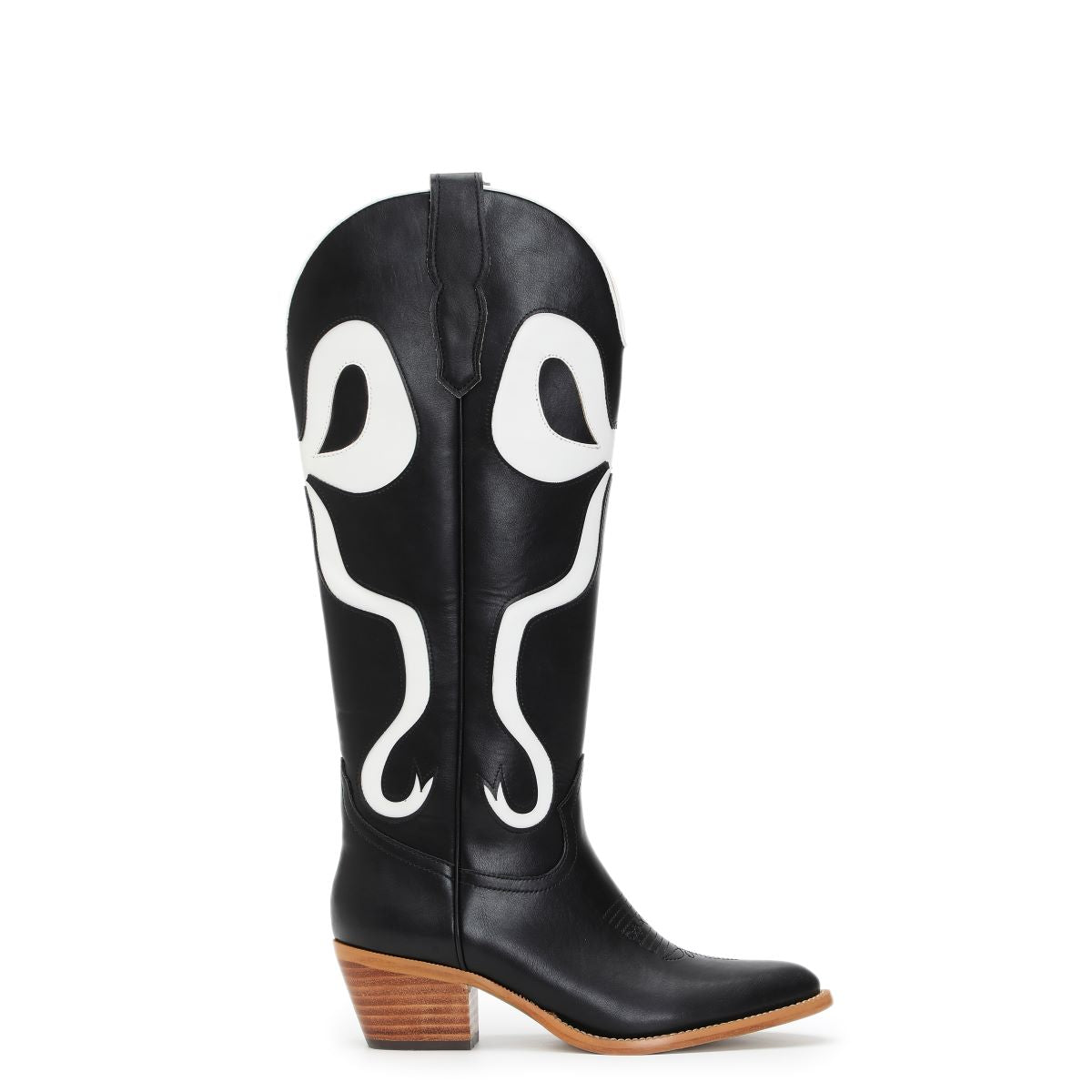 le bos MIIM Black/White Ruby Women's Western Boots RUBY-BLKWHT