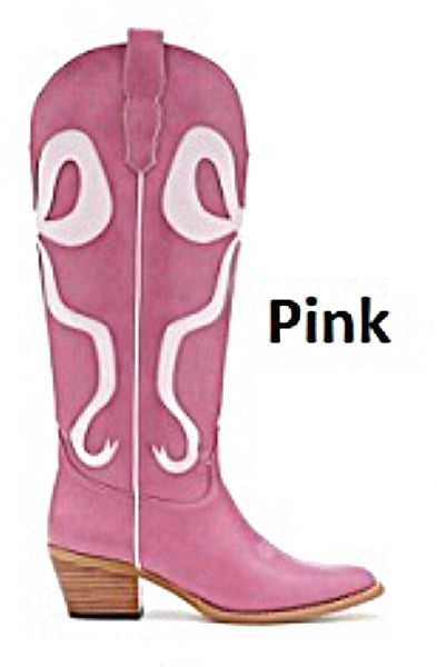 le bos MIIM Pink Isadora Women's Tall R-Toe Boots ISADORA-PINK
