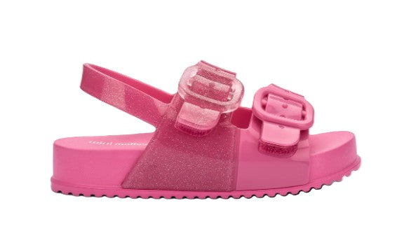 Le Bos Mini Melissa Pink Glitter Cozy Toddler Sandals 35686-AR517