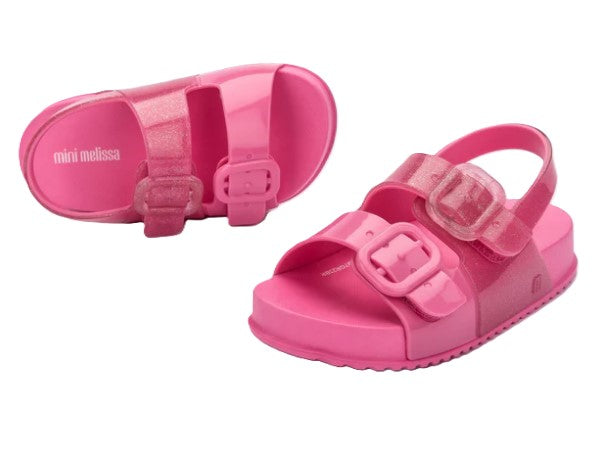 Le Bos Mini Melissa Pink Glitter Cozy Toddler Sandals 35686-AR517