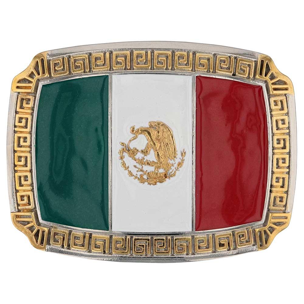 le bos Montana Silversmith Pride of Mexico Attitude Buckle A998P