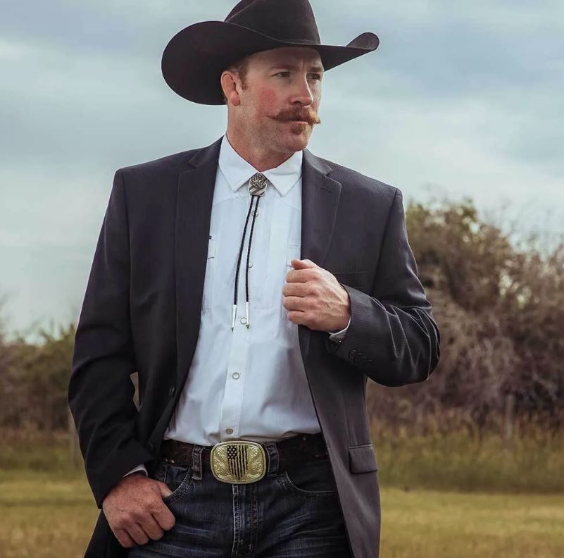 Le Bos Montana Silversmiths American Made Tradition Bolo Tie AMBT5066MA