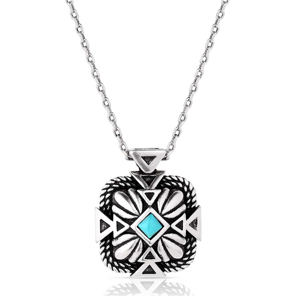 le bos Montana Silversmiths Desert Sage Turquoise Necklace NC6116