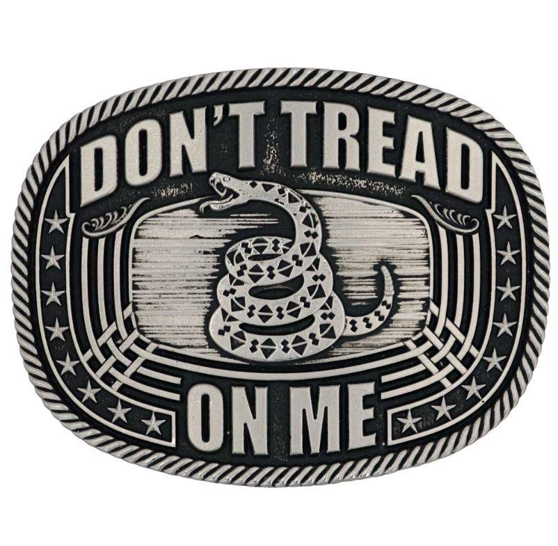 le bos Montana Silversmiths Don't Tread on Me Roped Attitude Buckle A903