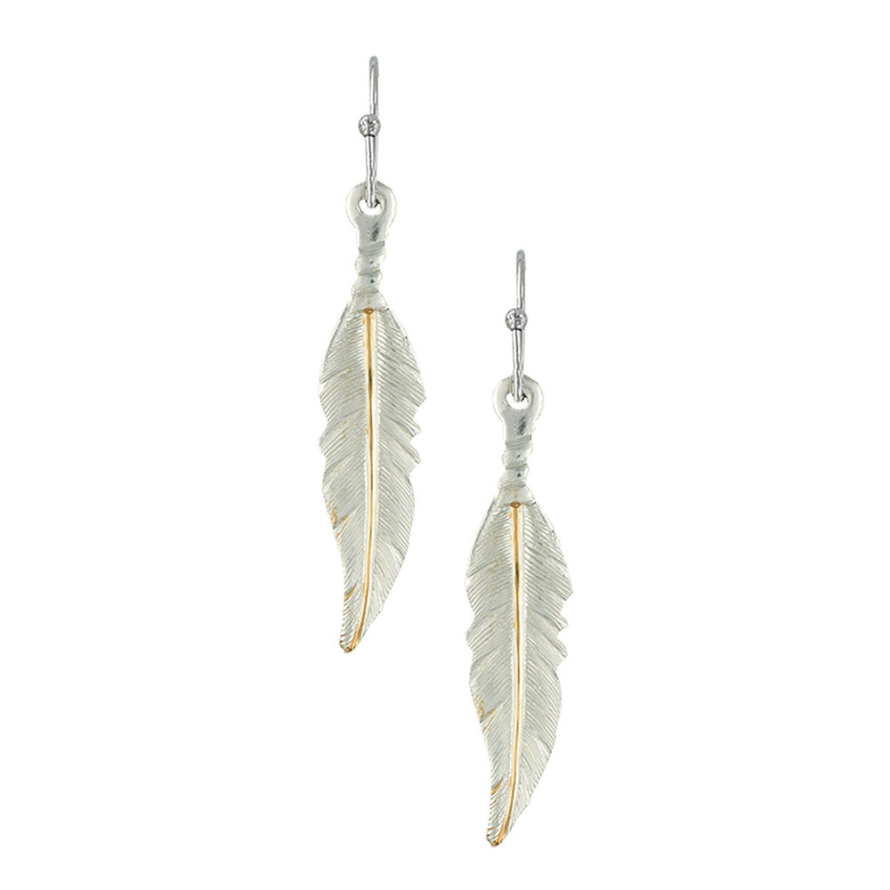 le bos Montana Silversmiths Dream Feathers Dangle Earrings ER1967