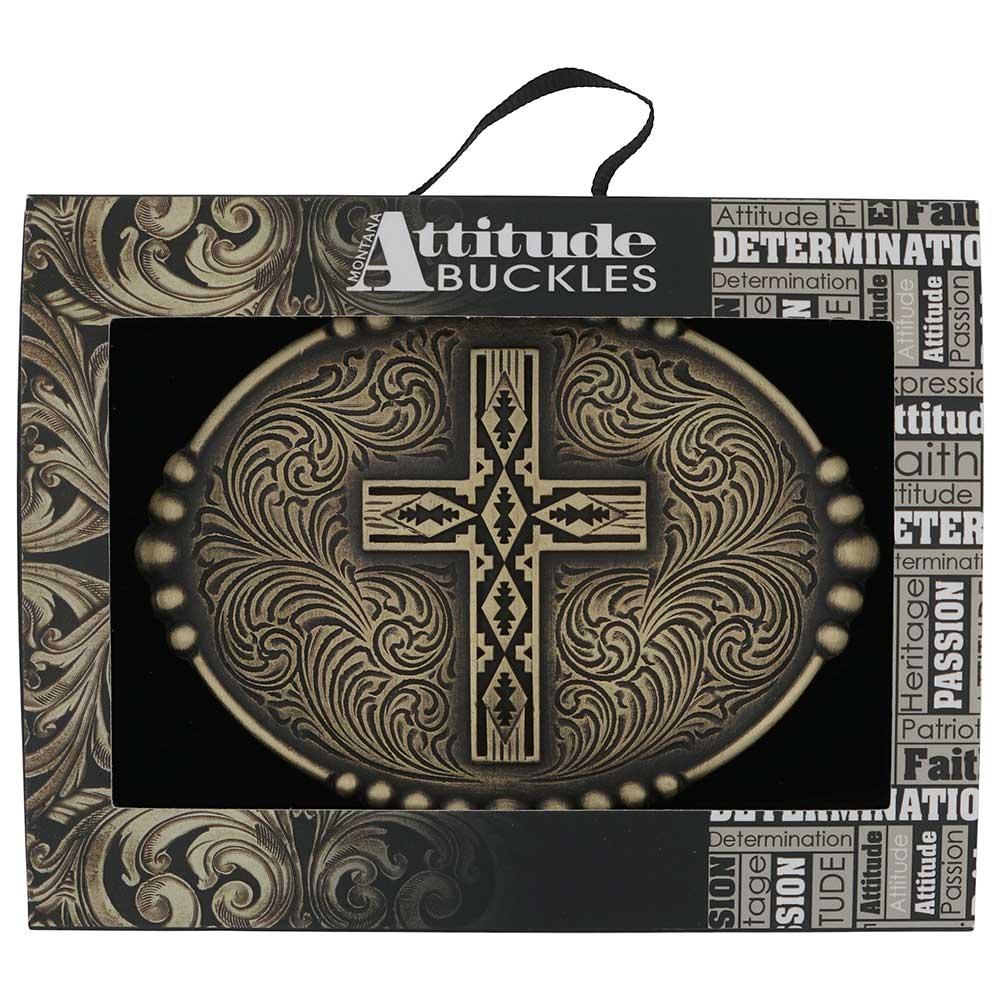 Le Bos Montana Silversmiths Faith Of The Southwest Buckle A1026P