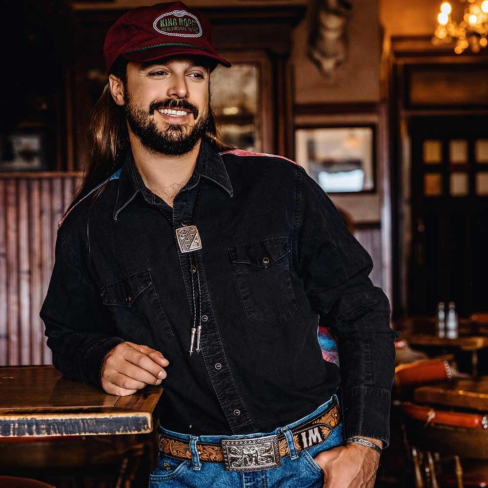 Le Bos Montana Silversmiths Four Winds Buckle With Buffalo Skull 54210-447M