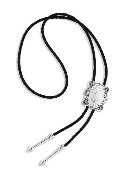 Le Bos Montana Silversmiths Scallop Square Bolo Tie BT5278NF