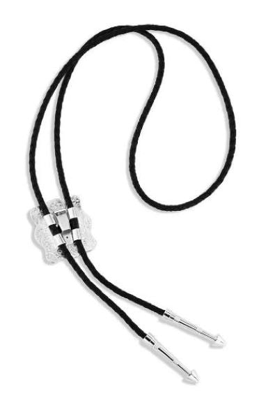 Le Bos Montana Silversmiths Scallop Square Bolo Tie BT5278NF