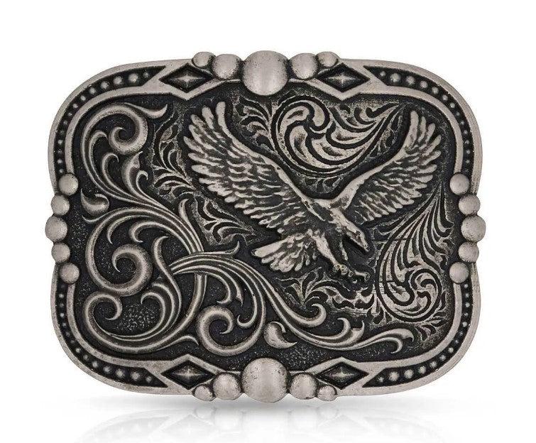 le bos Montana Silversmiths Soaring Freedom Buckle A1034S
