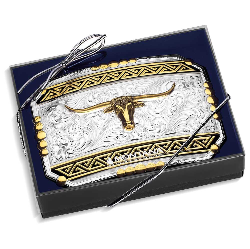 Le Bos Montana Silversmiths Southwest Origins Buckle With Longhorn 52910-767M