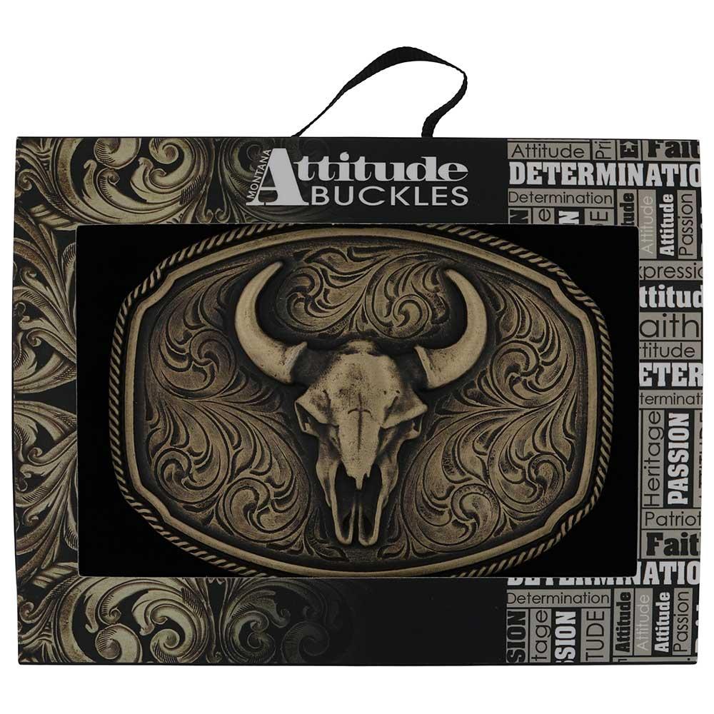 Le Bos Montana Silversmiths Wild Ambition Brass Buckle A1023C