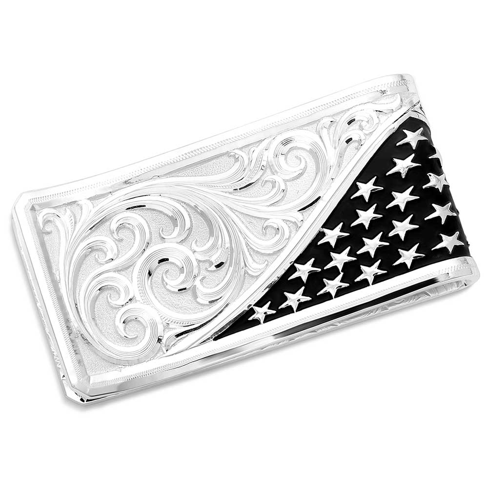 Le Bos Montana Silversmiths Wings Of Liberty American Made Money Clip AMMCL5825-SVNF