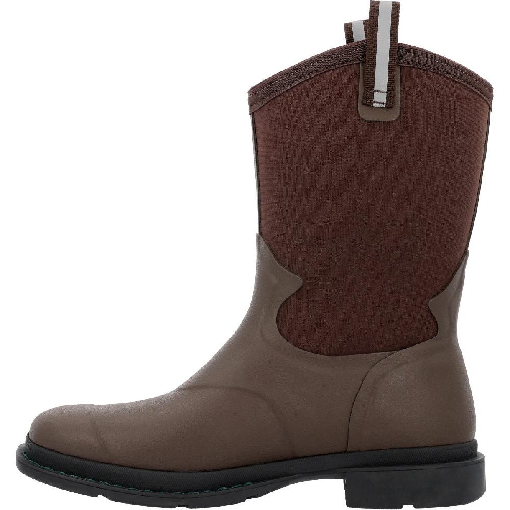Le Bos Muck Brown Chore Mid Western Men's 12 Inch Square Toe Waterproof Work Boots MCHWM90