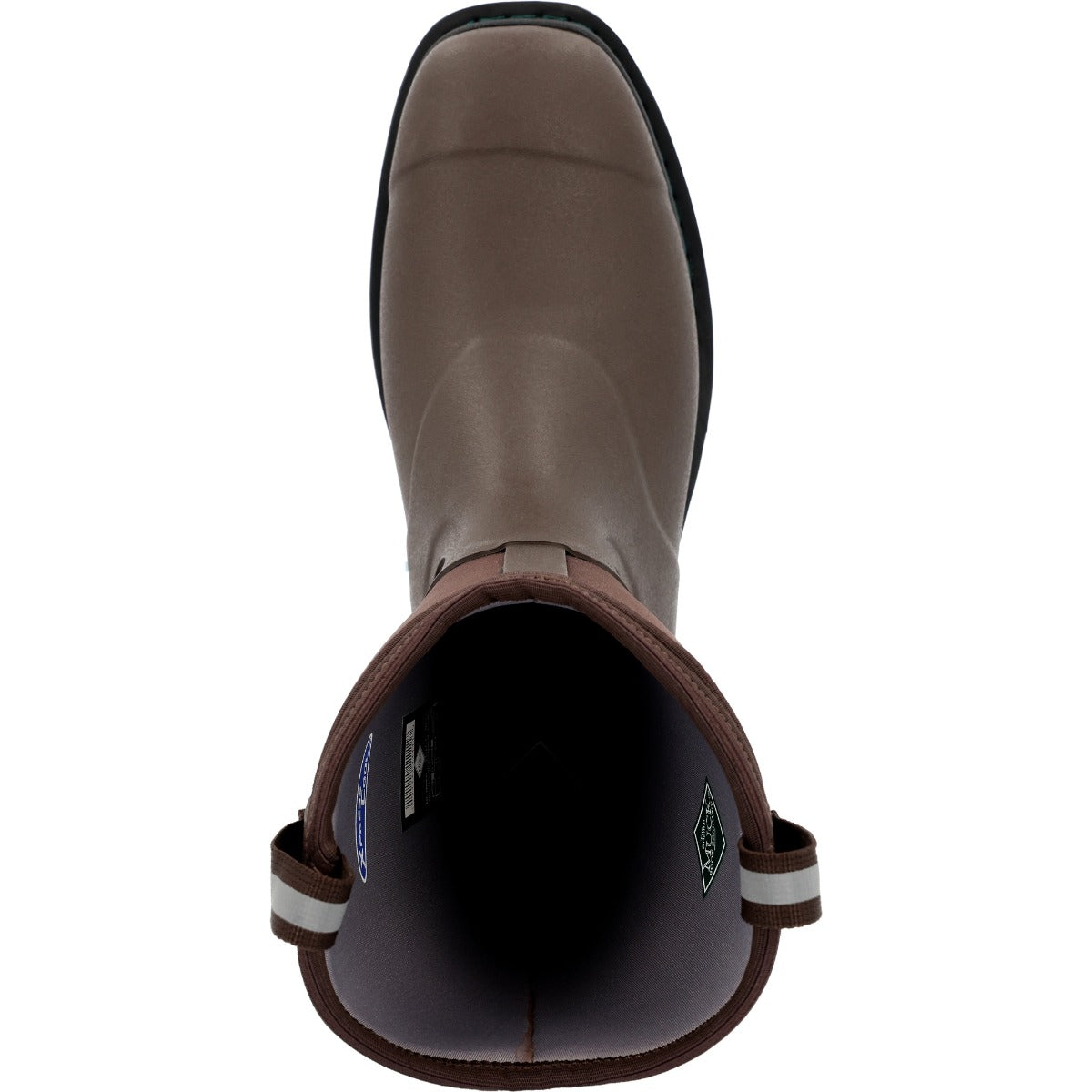 Le Bos Muck Brown Chore Mid Western Men's 12 Inch Square Toe Waterproof Work Boots MCHWM90