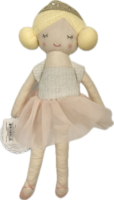 le bos Mud Pie Blonde Small Ballerina Doll 11360002-BLONDE