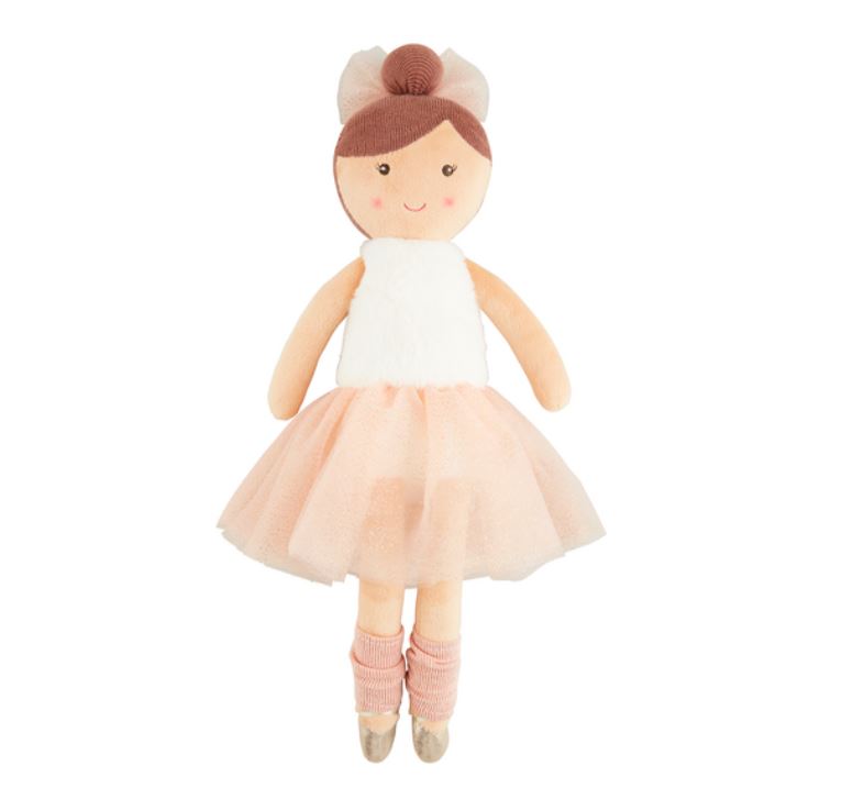 le bos Mud Pie Brunette My First Ballerina Doll 11360005BR