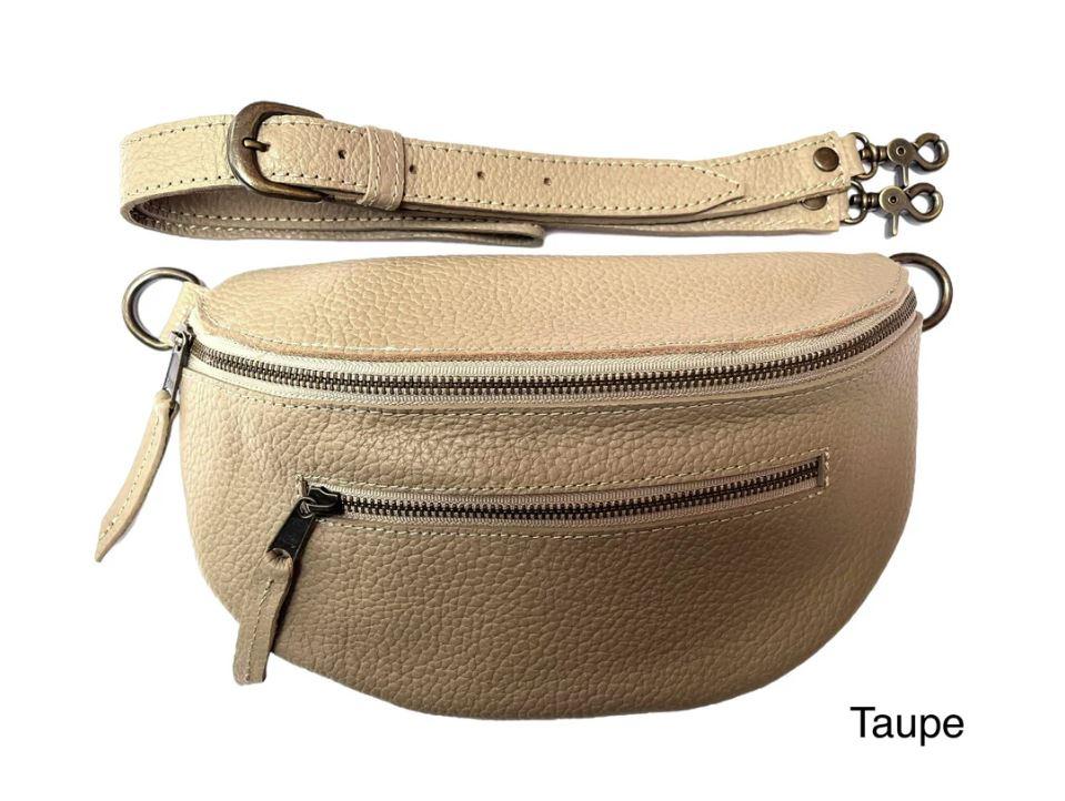 le bos MY GO2 BAG Taupe Bumbag with Pockets BUMBAG-TAUPE
