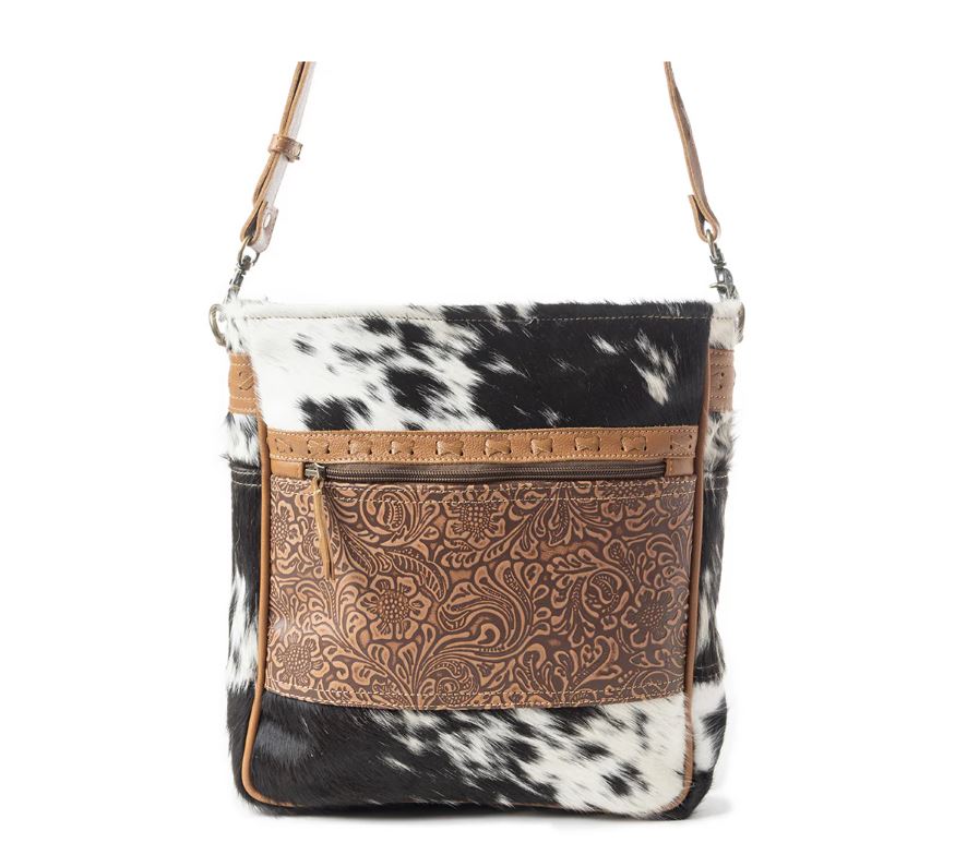 Le Bos Myra Bag Black And White Forester Junction Concealed Carry Bag S-10916