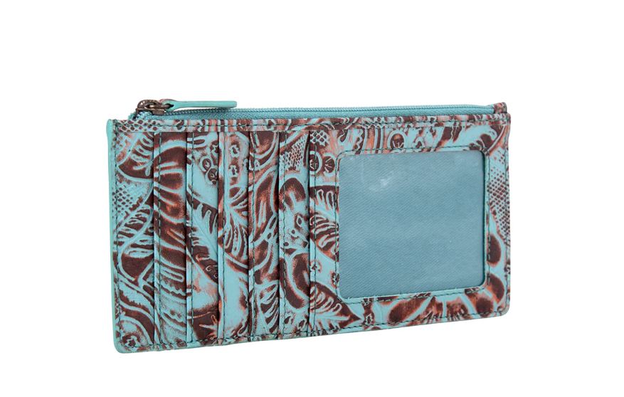 Le Bos Myra Bag Delilah Creek Hand-Tooled Long Card Holder S-8493