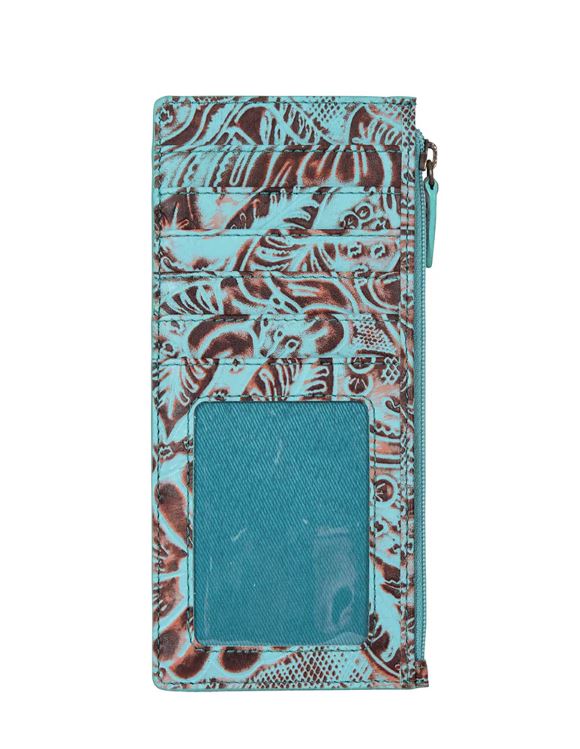 Le Bos Myra Bag Delilah Creek Hand-Tooled Long Card Holder S-8493