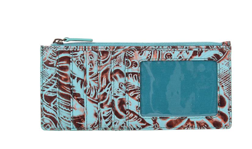 le bos Myra Bag Delilah Creek Hand-Tooled Long Card Holder S-8493