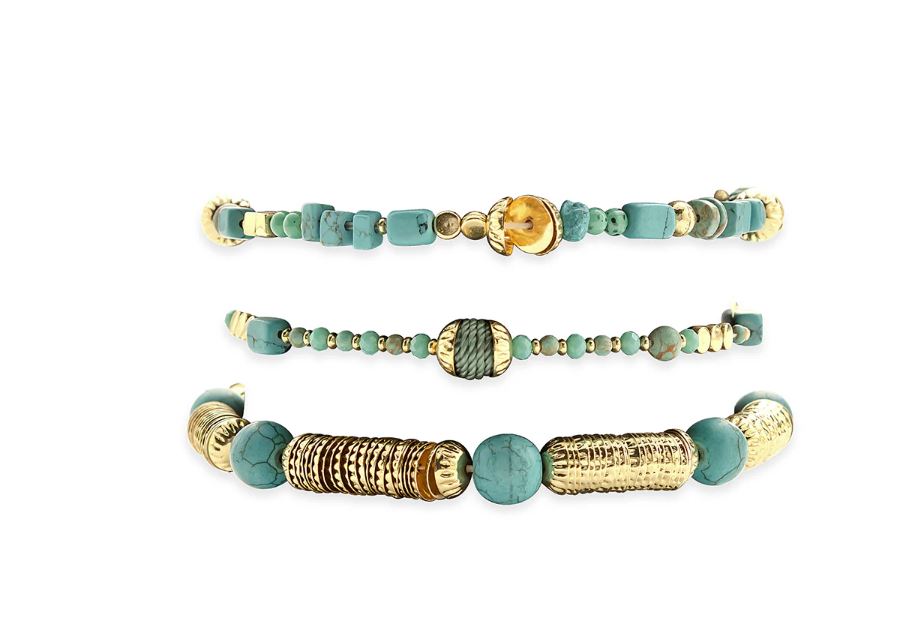 le bos Myra Bag 'Fox Spring' Stacked Bracelet S-12338