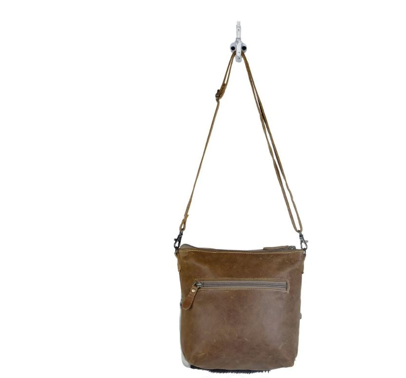 Le Bos Myra Bag Hairon/Engraved Leather Crossbody Bag S-2877