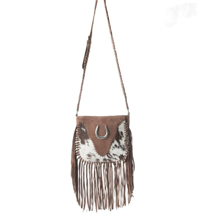 le bos Myra Bag 'Mustang's Luck Leather and Hairon Bag' S-12243