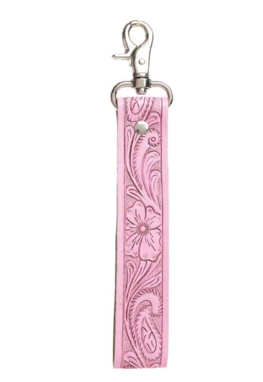 le bos Myra Bag Pink Blooming Meadow Key Fob S-10837