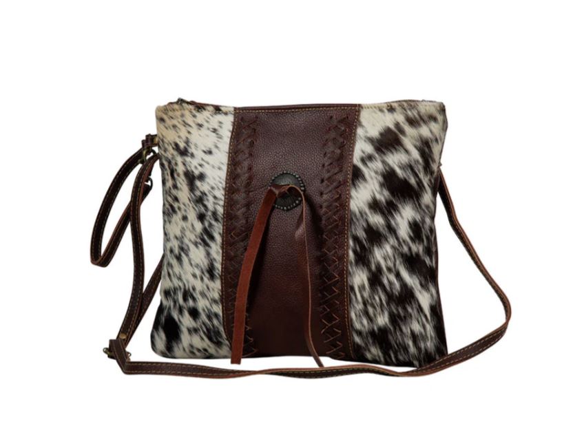 Le Bos Myra Bag Rosalinda Cross Stitched Leather And Hairon Bag S-7370