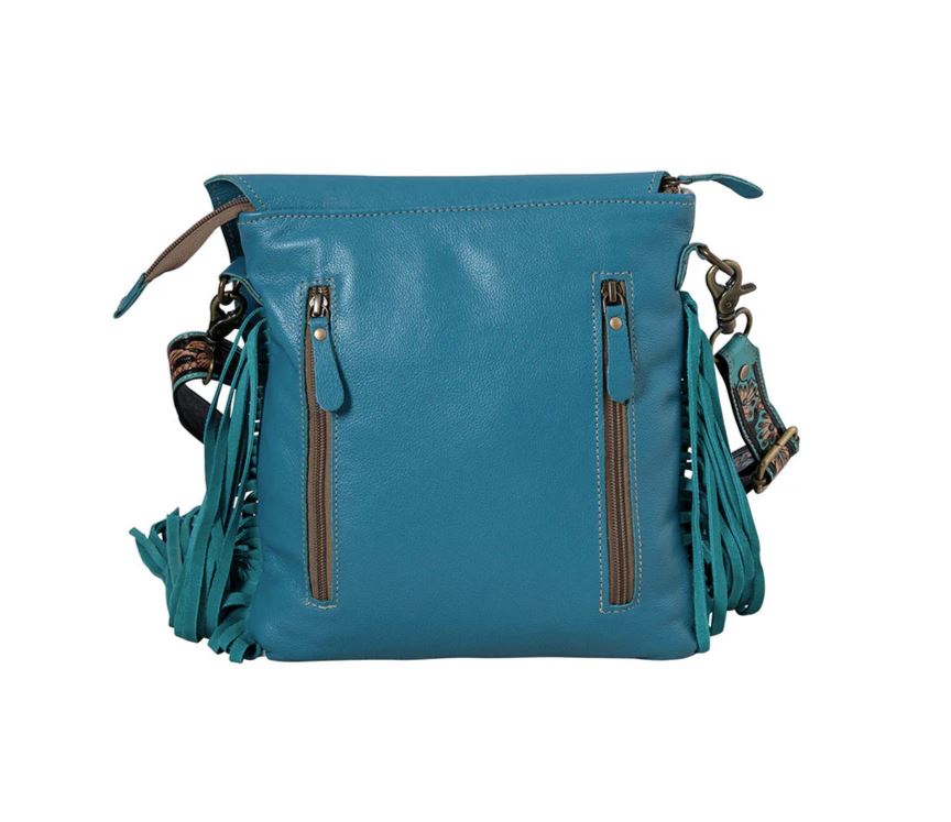 Le Bos Myra Bag Turquoise And Hairon Leather Braynette Prairie Concealed-Carry Bag S-8459