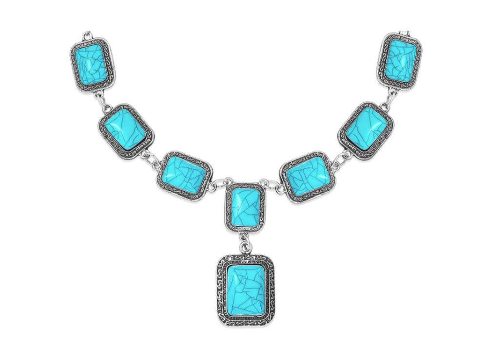 Le Bos Myra Bag Turquoise Nazlini's Hope Festoon Necklace S-11019