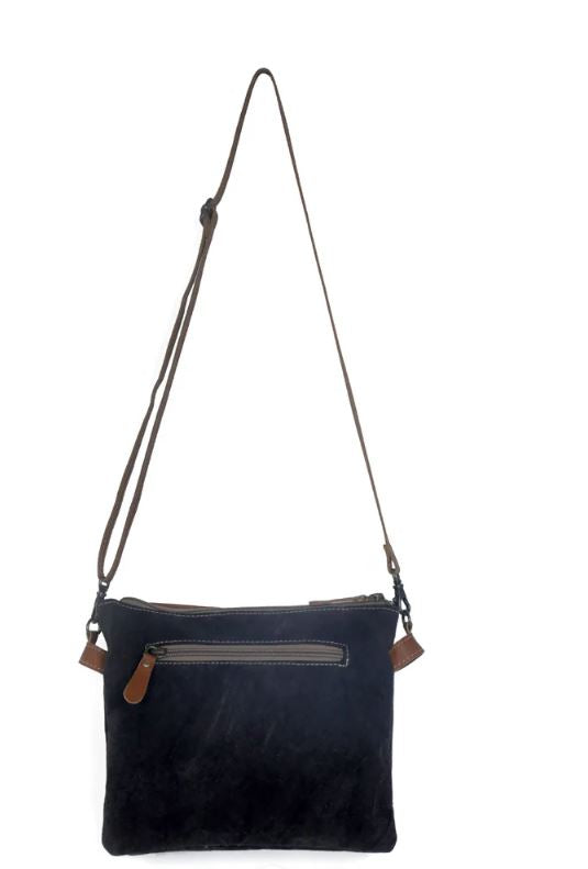 Le Bos Myra Black/White Remarkable Canvas & Hairon Women's Bag S-3384