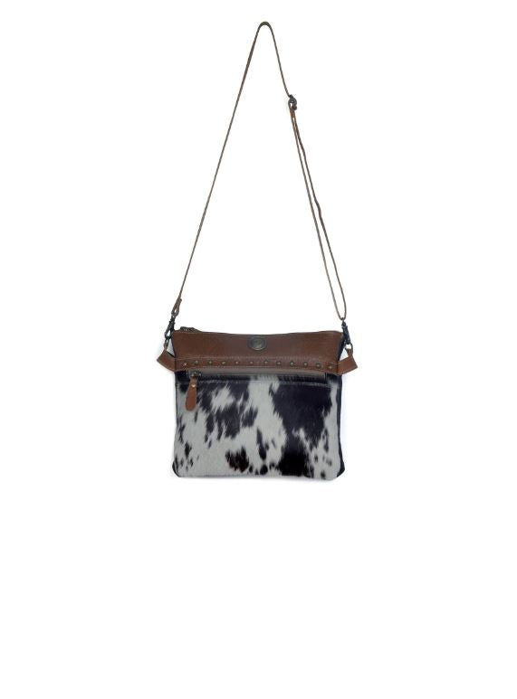 Le Bos Myra Black/White Remarkable Canvas & Hairon Women's Bag S-3384