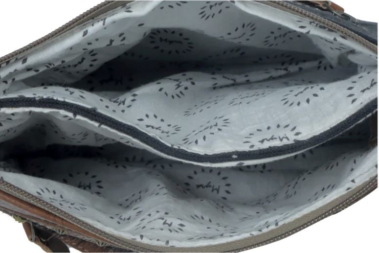 Le Bos Myra Black/White Remarkable Canvas & Hairon Women's Bag S-3384