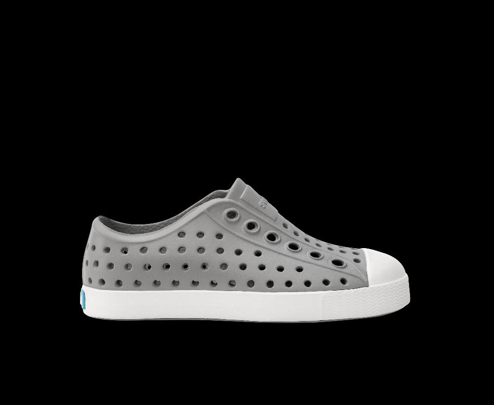 le bos Native Pigeon Grey/Shell White Jefferson Big Kids Shoes (sizes 13-5) 12100100-1501