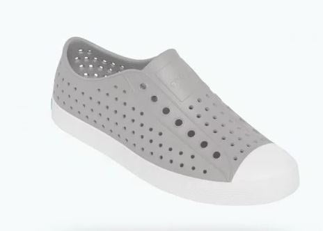 le bos Native Pigeon Grey/Shell White Jefferson Big Kids Shoes (sizes 11-13) 15100100-1501