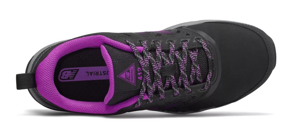 Le Bos New Balance Black And Purple Alloy Toe Womens Work Shoes WID412P1