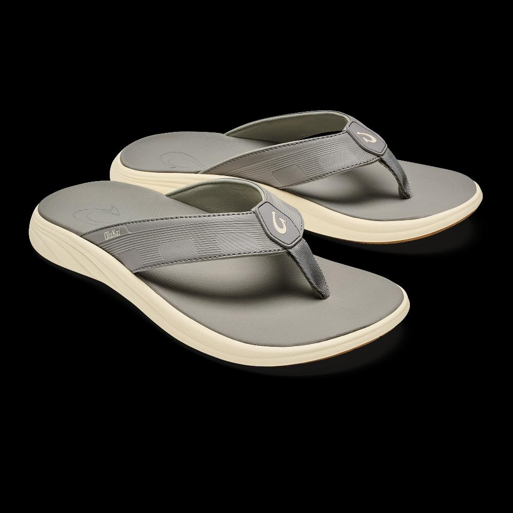 Le Bos Olukai Ash Malana Toe Post Men's Sandas 10548-AUAU